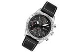  Shop Authentic Hugo Boss Aero Chronograph Black Dial Black Leather Strap Watch for Men - 1513770 - Luxxuri