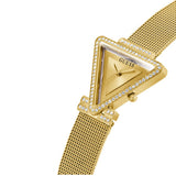  Shop Authentic Guess Fame Diamonds Gold Dial Gold Mesh Bracelet Watch for Women - GW0508L2 - Luxxuri