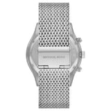  Shop Authentic Michael Kors Slim Runway Chronograph Silver Dial Silver Mesh Bracelet Watch For Men - MK9059 - Luxxuri