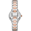  Shop Authentic Emporio Armani Three Hand Quartz Mother of Pearl Dial Two Tone Steel Strap Watch For Women - AR11569 - Luxxuri