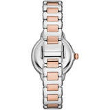  Shop Authentic Emporio Armani Three Hand Quartz Mother of Pearl Dial Two Tone Steel Strap Watch For Women - AR11569 - Luxxuri