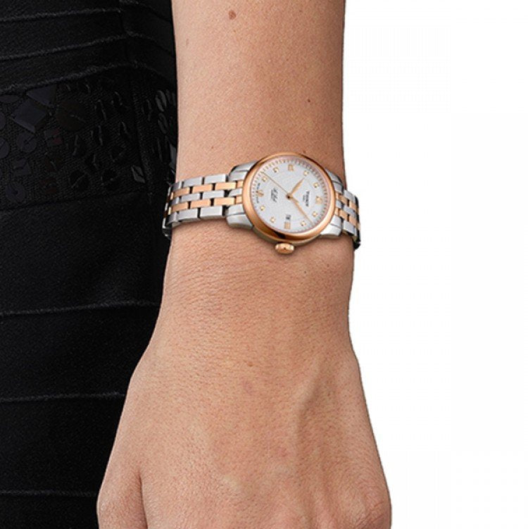  Shop Authentic Tissot Le Locle Lady Automatic Diamonds Silver Dial Two Tone Steel Strap Watch For Women - T006.207.22.036.00 - Luxxuri