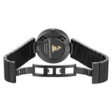  Shop Authentic Gucci Interlocking G Quartz Gold Dial Black Steel Strap Watch For Women - YA133314 - Luxxuri