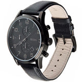  Shop Authentic Hugo Boss Onyx Black Dial Black Leather Strap Watch for Men - 1513367 - Luxxuri
