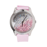  Shop Authentic Guess Crush Crystals Silver Dial Pink Rubber Strap Watch for Women - W1223L1 - Luxxuri