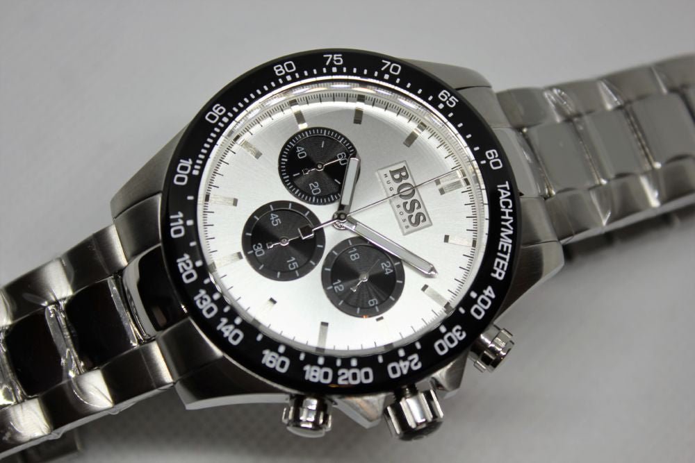  Shop Authentic Hugo Boss Ikon White Dial Silver Steel Strap Watch for Men - 1512964 - Luxxuri