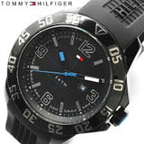  Shop Authentic Tommy Hilfiger Sport Multifunction Black Dial Black Rubber Strap Watch for Men - 1790983 - Luxxuri