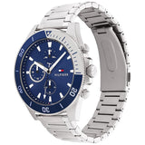  Shop Authentic Tommy Hilfiger Larson Chronograph Blue Dial Silver Steel Strap Watch For Men - 1791917 - Luxxuri