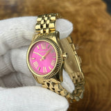  Shop Authentic Michael Kors Lexington Quartz Pink Dial Gold Steel Strap Watch For Women - MK3270 - Luxxuri