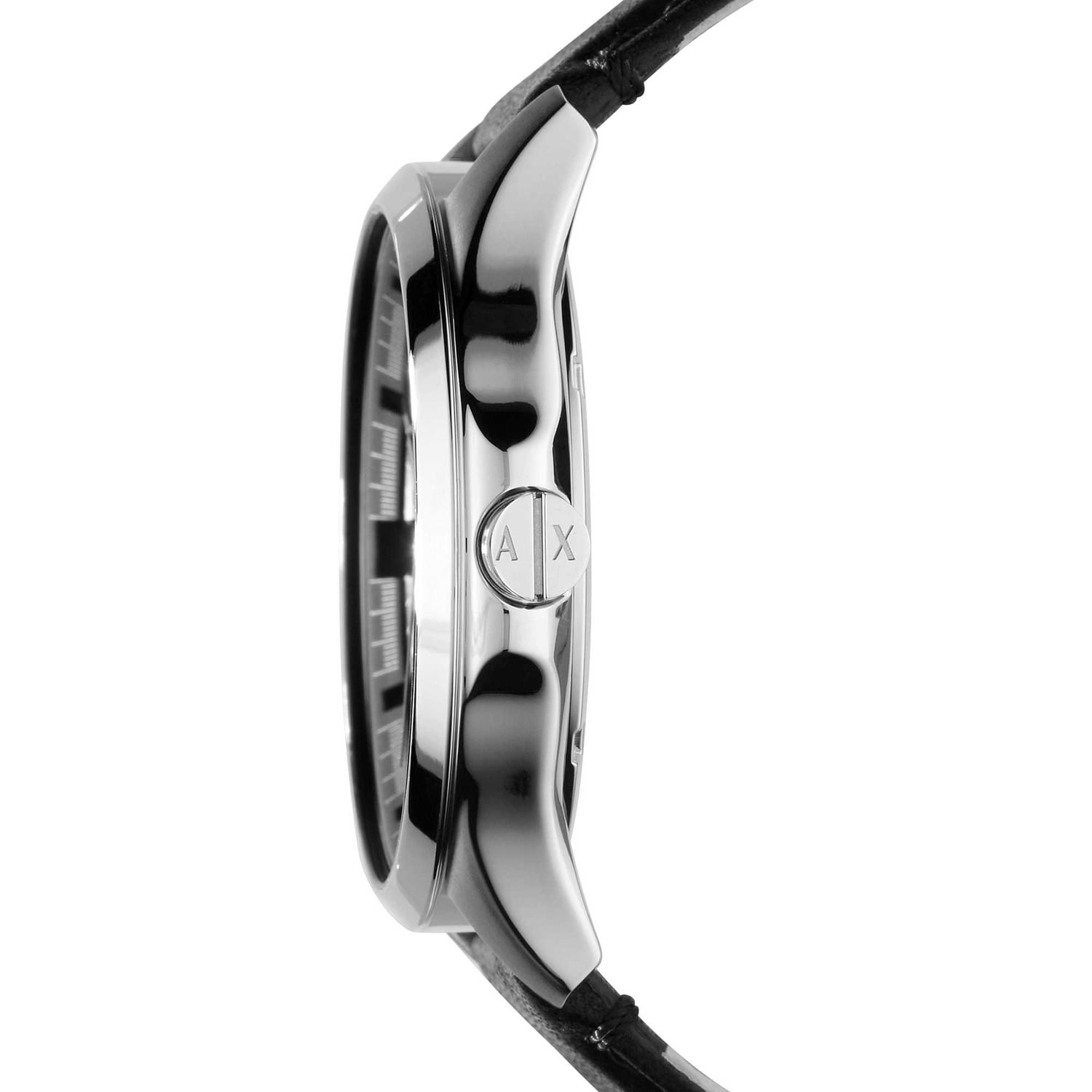  Shop Authentic Armani Exchange Hampton Chronograph Black Dial Black Leather Strap Watch For Men - AX2101 - Luxxuri