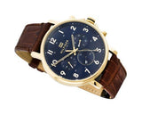  Shop Authentic Tommy Hilfiger Daniel Blue Dial Brown Leather Strap Watch for Men - 1710380 - Luxxuri