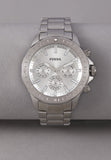  Shop Authentic Fossil Bannon Multifunction Chronograph Silver Dial Silver Steel Strap Watch for Men - BQ2490 - Luxxuri