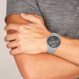  Shop Authentic Emporio Armani Luigi Quartz Grey Dial Silver Mesh Bracelet Watch For Men - AR11069 - Luxxuri