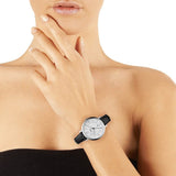  Shop Authentic Fossil Jacqueline Quartz White Dial Black Leather Strap Watch for Women - ES3972 - Luxxuri