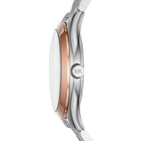  Shop Authentic Fossil Jacqueline White Dial Two Tone Steel Strap Watch for Women - ES3844 - Luxxuri