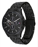  Shop Authentic Tommy Hilfiger Shawn Quartz Black Dial Black Steel Strap Watch for Men - 1791611 - Luxxuri
