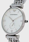  Shop Authentic Emporio Armani Classic Silver Dial Silver Steel Strap Watch For Men - AR1819 - Luxxuri