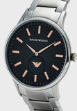  Shop Authentic Emporio Armani Renato Blue Dial Silver Steel Strap Watch For Men - AR11137 - Luxxuri