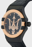  Shop Authentic Maserati Potenza Quartz Black Dial Black Leather Strap Watch For Men - R8851108032 - Luxxuri