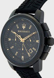  Shop Authentic Maserati Successo Black Dial Black Rubber Strap Watch For Men - R8871621011 - Luxxuri