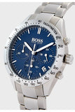 Shop Authentic Hugo Boss Talent Blue Dial Silver Steel Strap Watch for Men - 1513582 - Luxxuri