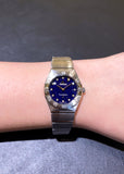  Shop Authentic Omega Constellation Manhattan Quartz Diamonds Blue Dial Silver Steel Strap Watch for Women - 131.10.25.60.53.001 - Luxxuri