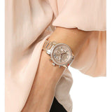  Shop Authentic Michael Kors Ritz Chronograph Rose Dial Two Tone Steel Strap Watch for Women - MK6475 - Luxxuri