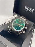  Shop Authentic Hugo Boss Santiago Green Dial Black Nylon Strap Watch for Men - 1513936 - Luxxuri