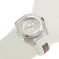  Shop Authentic Gucci SYNC XXL White Dial White Rubber Strap Watch For Men - YA137102 - Luxxuri