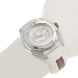  Shop Authentic Gucci SYNC XXL White Dial White Rubber Strap Watch For Men - YA137102 - Luxxuri