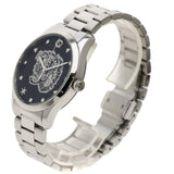  Shop Authentic Gucci G Timeless Diamonds Black Dial Silver Steel Strap Watch For Women - YA1264125 - Luxxuri