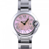  Shop Authentic Cartier Ballon Bleu de Cartier Pink Dial Silver Steel Strap Watch for Women - W6920038 - Luxxuri