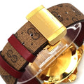 Shop Authentic Gucci Dive Doraemon Quartz Brown Dial Brown Leather Strap Watch For Men - YA136335 - Luxxuri