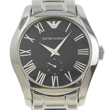  Shop Authentic Emporio Armani Valente Black Dial Silver Steel Strap Watch For Men - AR0680 - Luxxuri