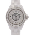  Shop Authentic Chanel J12 Diamonds Quartz White Dial White Steel Strap Watch for Women - J12 H2572 - Luxxuri