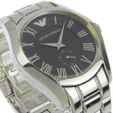  Shop Authentic Emporio Armani Valente Black Dial Silver Steel Strap Watch For Men - AR0680 - Luxxuri
