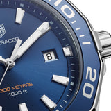  Shop Authentic Tag Heuer Aquaracer Blue Dial Silver Steel Strap Watch for Men - WAY101C.BA0746 - Luxxuri