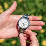  Shop Authentic Tommy Hilfiger Haven Multifunction Chronograph White Dial Silver Steel Strap Watch For Women - 1782194 - Luxxuri