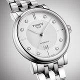  Shop Authentic Tissot T Classic Carson Premium White Diamonds Dial Silver Steel Strap Watch for Women - T1222071103600 - Luxxuri