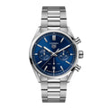  Shop Authentic Tag Heuer Carrera Chronograph Blue Dial Silver Steel Strap Watch for Men - CBN2011.BA0642 - Luxxuri