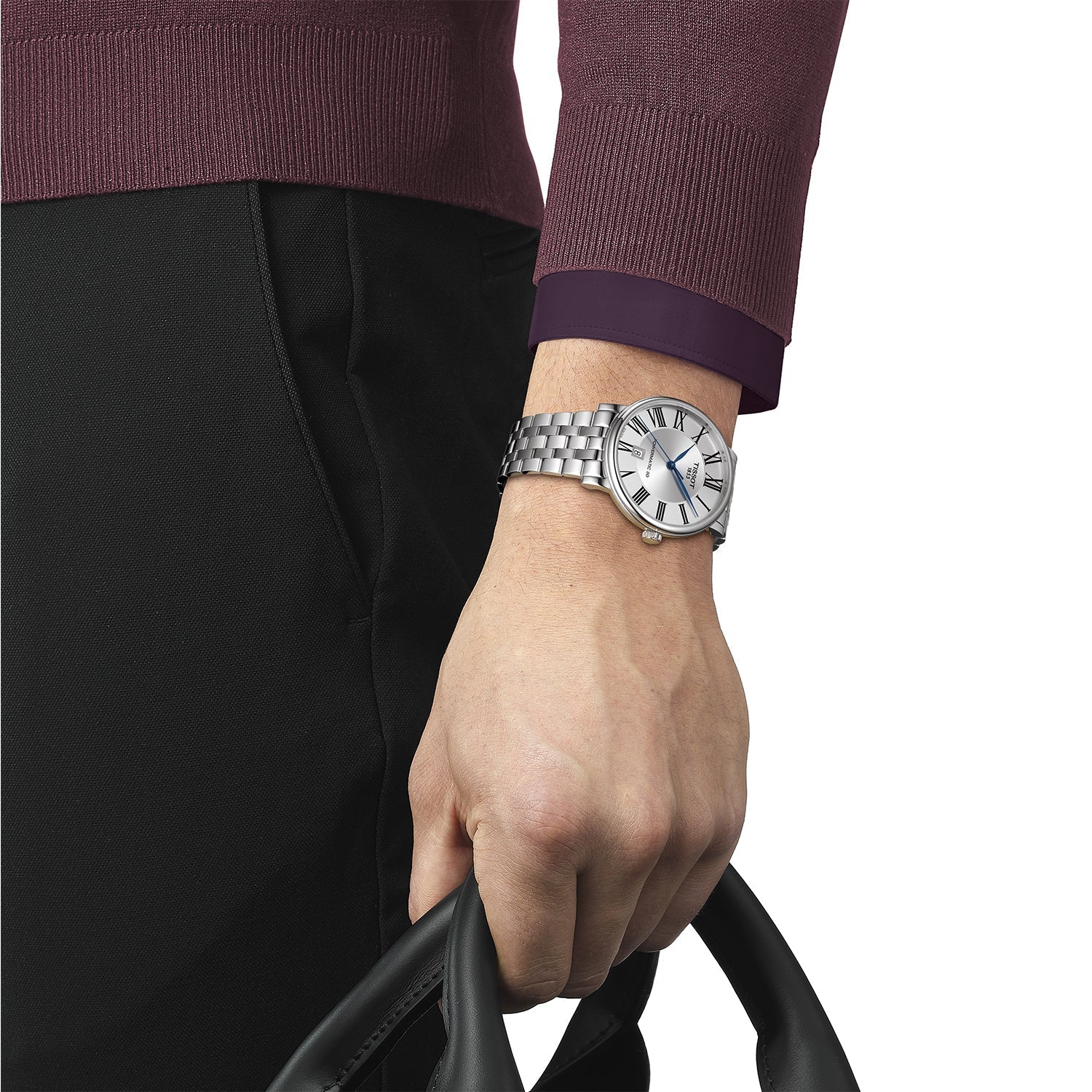  Shop Authentic Tissot T Classic Carson Premium Powermatic 80 Silver Dial Silver Steel Strap Watch For Men - T122.407.11.033.00 - Luxxuri