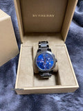  Shop Authentic Burberry The City Navy Blue Dial Black Steel Strap Watch for Men - BU9365 - Luxxuri