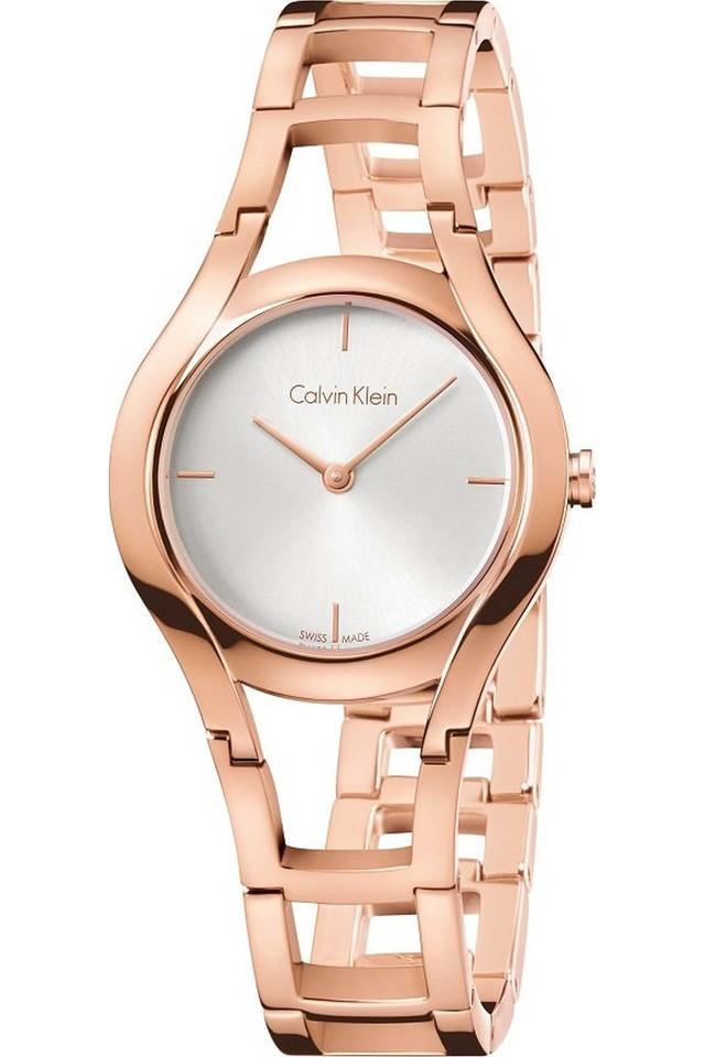  Shop Authentic Calvin Klein Class White Dial Rose Gold Steel Strap Watch for Women - K6R23626 - Luxxuri