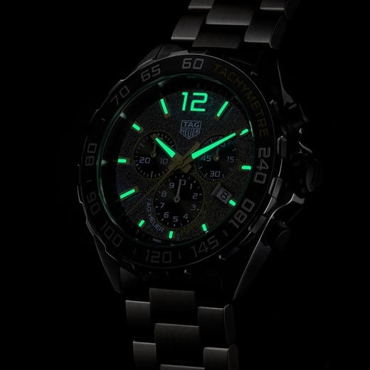  Shop Authentic Tag Heuer Formula 1 Gulf Edition Chronograph Blue Dial Silver Steel Strap Watch for Men - CAZ101AT.BA0842 - Luxxuri