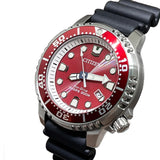  Shop Authentic Citizen Eco Drive Promaster Marine Red Dial Black Rubber Strap Watch For Men - BN0159-15X - Luxxuri