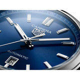  Shop Authentic Tag Heuer Carrera Date Blue Dial Blue Leather Strap Watch for Men - WBN2112.FC6504 - Luxxuri