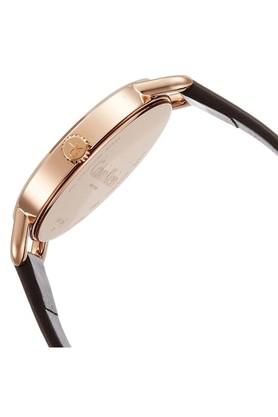  Shop Authentic Calvin Klein Even Grey Dial Brown Leather Strap Watch for Women - K7B236G3 - Luxxuri