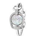  Shop Authentic Gucci Horsebit Collection Diamonds Mother of Pearl Dial Silver Steel Strap Watch For Women - YA139505 - Luxxuri