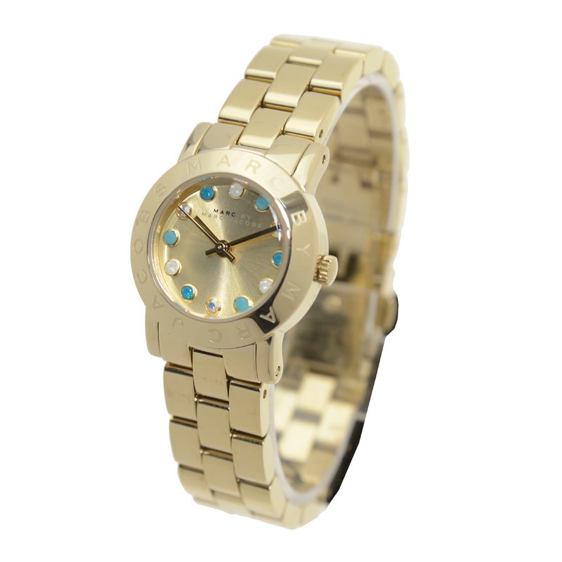  Shop Authentic Marc Jacobs Amy Dexter Gold Dial Gold Steel Strap Watch for Women - MBM3218 - Luxxuri