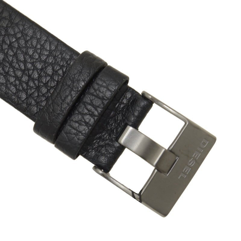  Shop Authentic Diesel Badass Chronograph Anthracite Dial Black Leather Strap Watch For Men - DZ7270 - Luxxuri